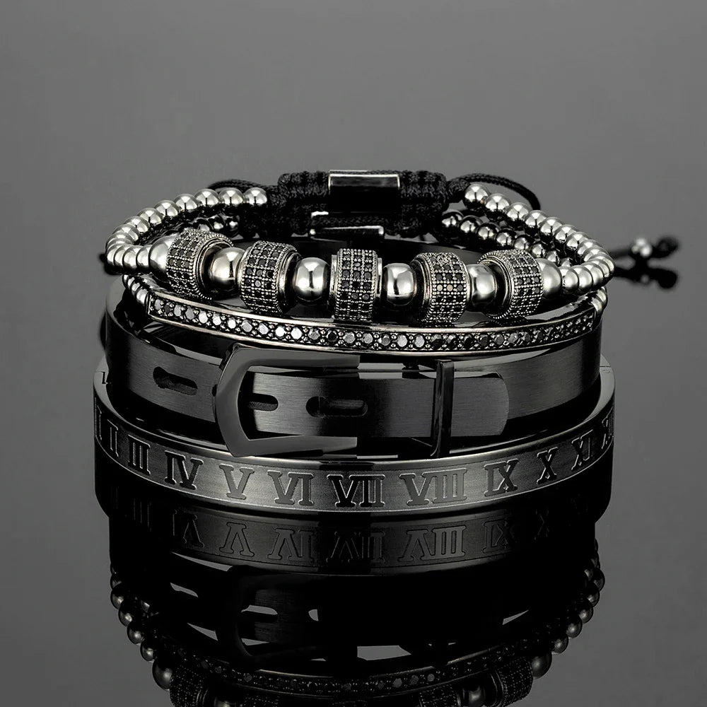 Kit de Pulseras Luxury- Rey Arturo (4 Piezas)