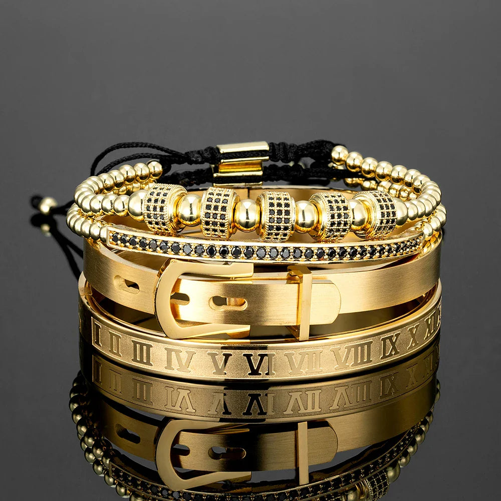 Kit de Pulseras Luxury- Rey Arturo (4 Piezas)