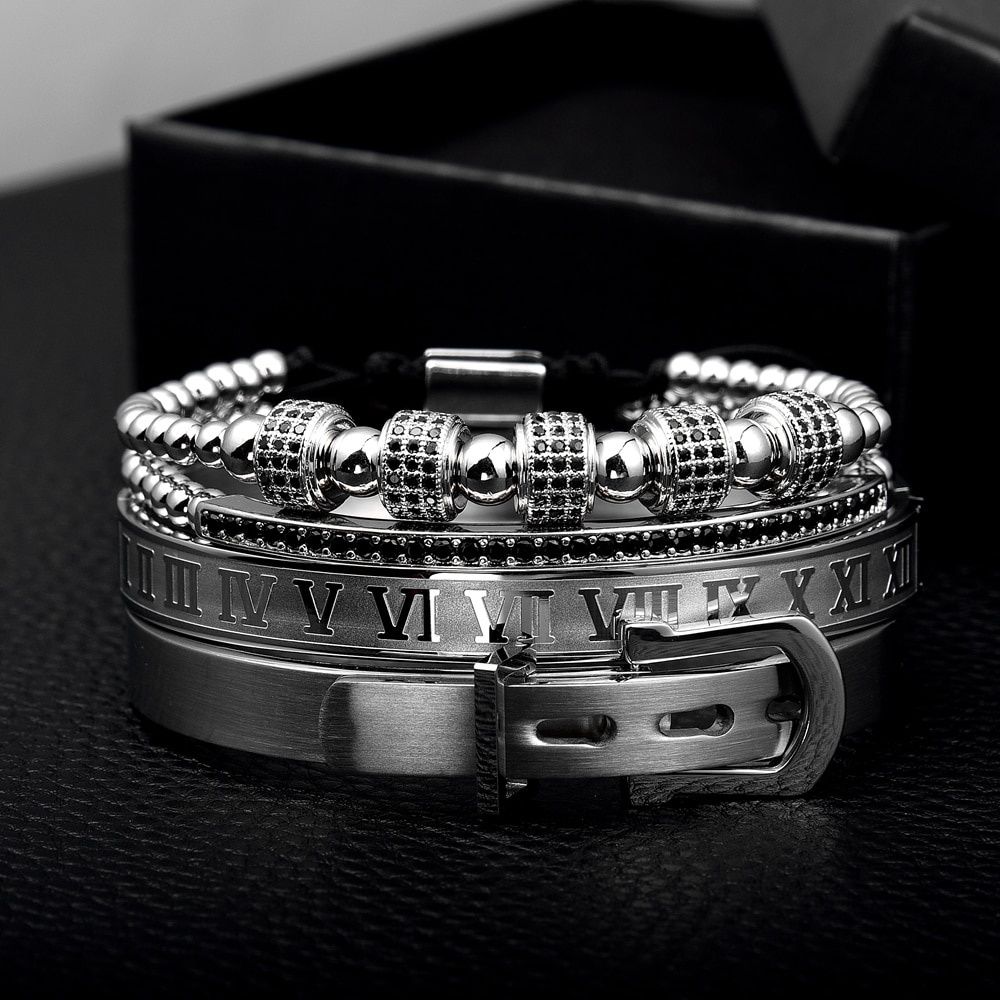 Kit de Pulseras Luxury- Rey Arturo (4 Piezas)