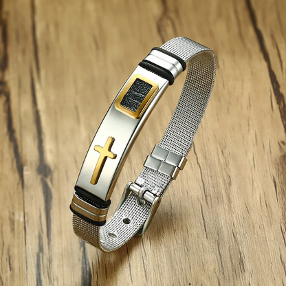 PULSERA CRUCIFIJO (Ajustable)