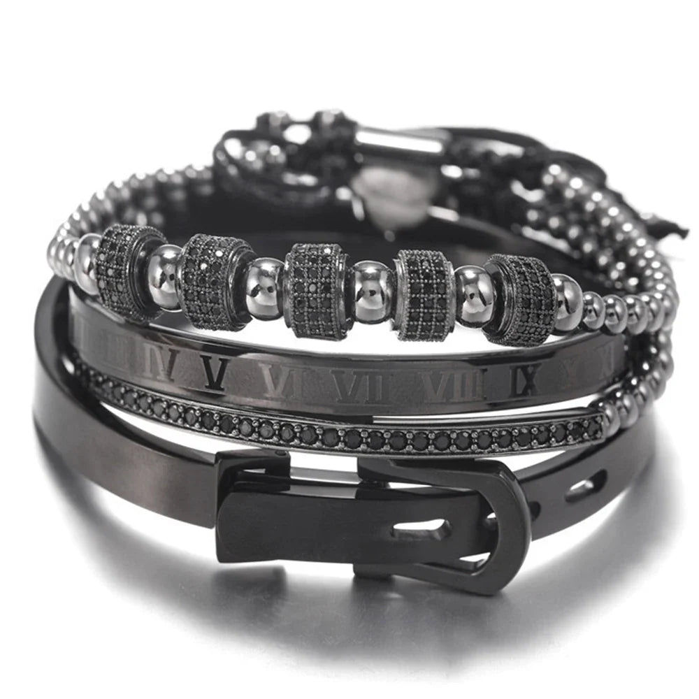 Kit de Pulseras Luxury- Rey Arturo (4 Piezas)