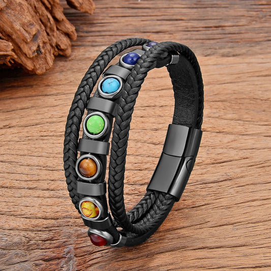 Pulsera Étnica Bohemia de Chakra