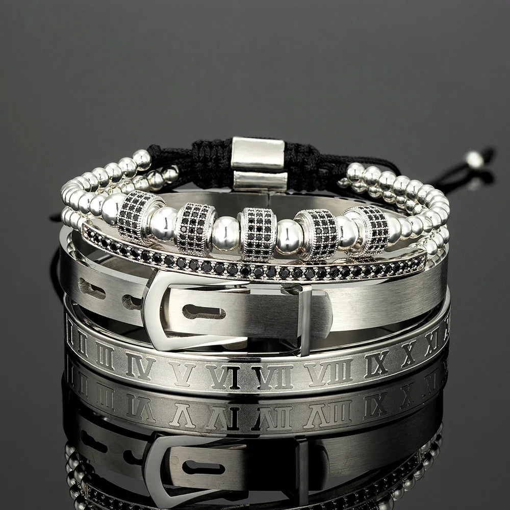 Kit de Pulseras Luxury- Rey Arturo (4 Piezas)