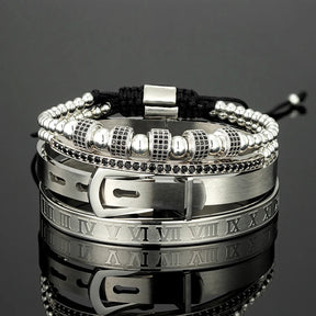 Kit de Pulseras Luxury- Rey Arturo (4 Piezas)