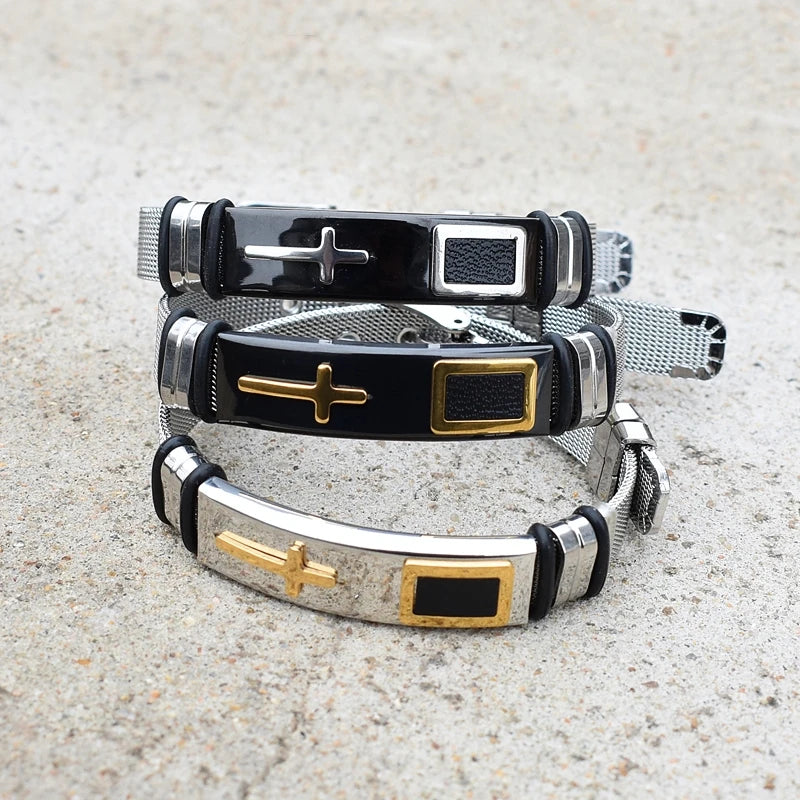 PULSERA CRUCIFIJO (Ajustable)