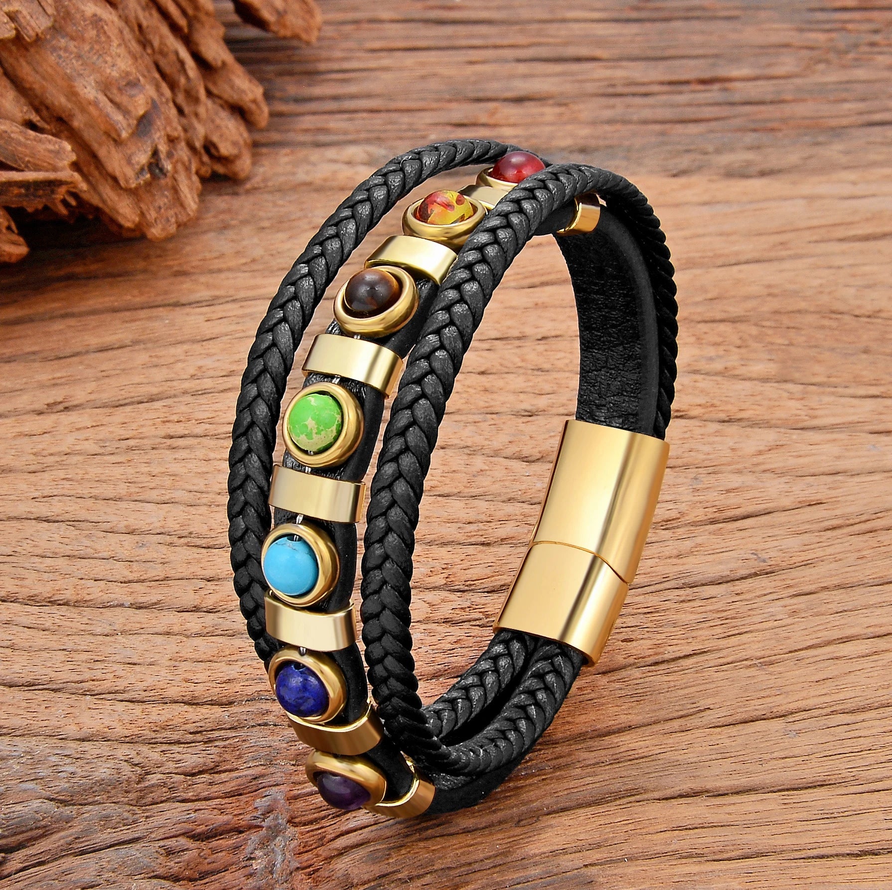 Pulsera Étnica Bohemia de Chakra