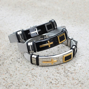 PULSERA CRUCIFIJO (Ajustable)