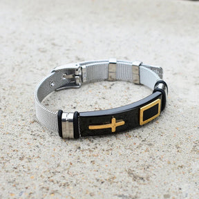 PULSERA CRUCIFIJO (Ajustable)