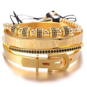 Kit de Pulseras Luxury- Rey Arturo (4 Piezas)