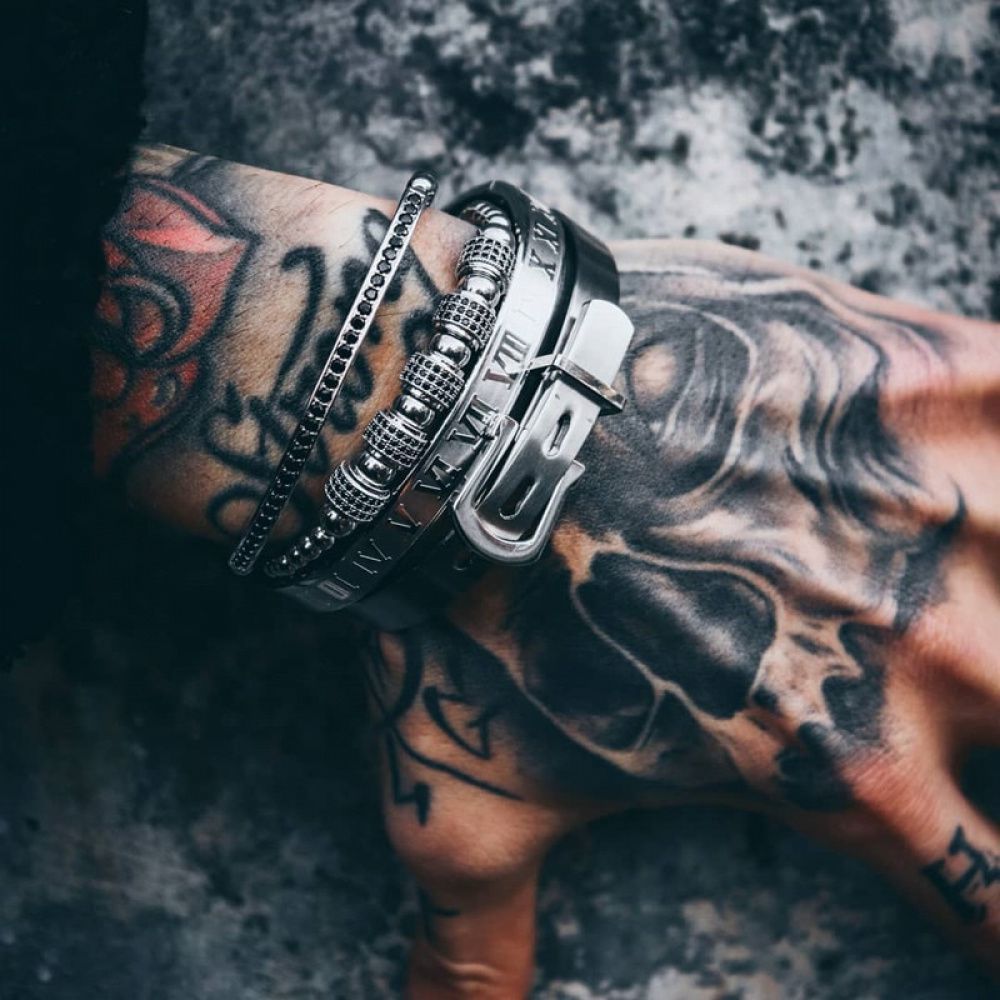 Kit de Pulseras Luxury- Rey Arturo (4 Piezas)